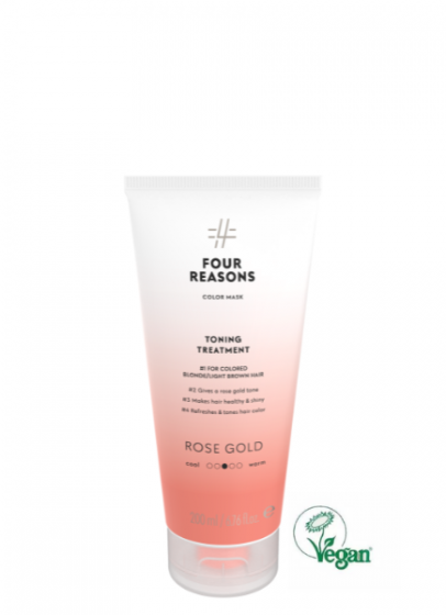 Four Reasons Color Mask Hair Toning Treatment Rose Gold 200ml